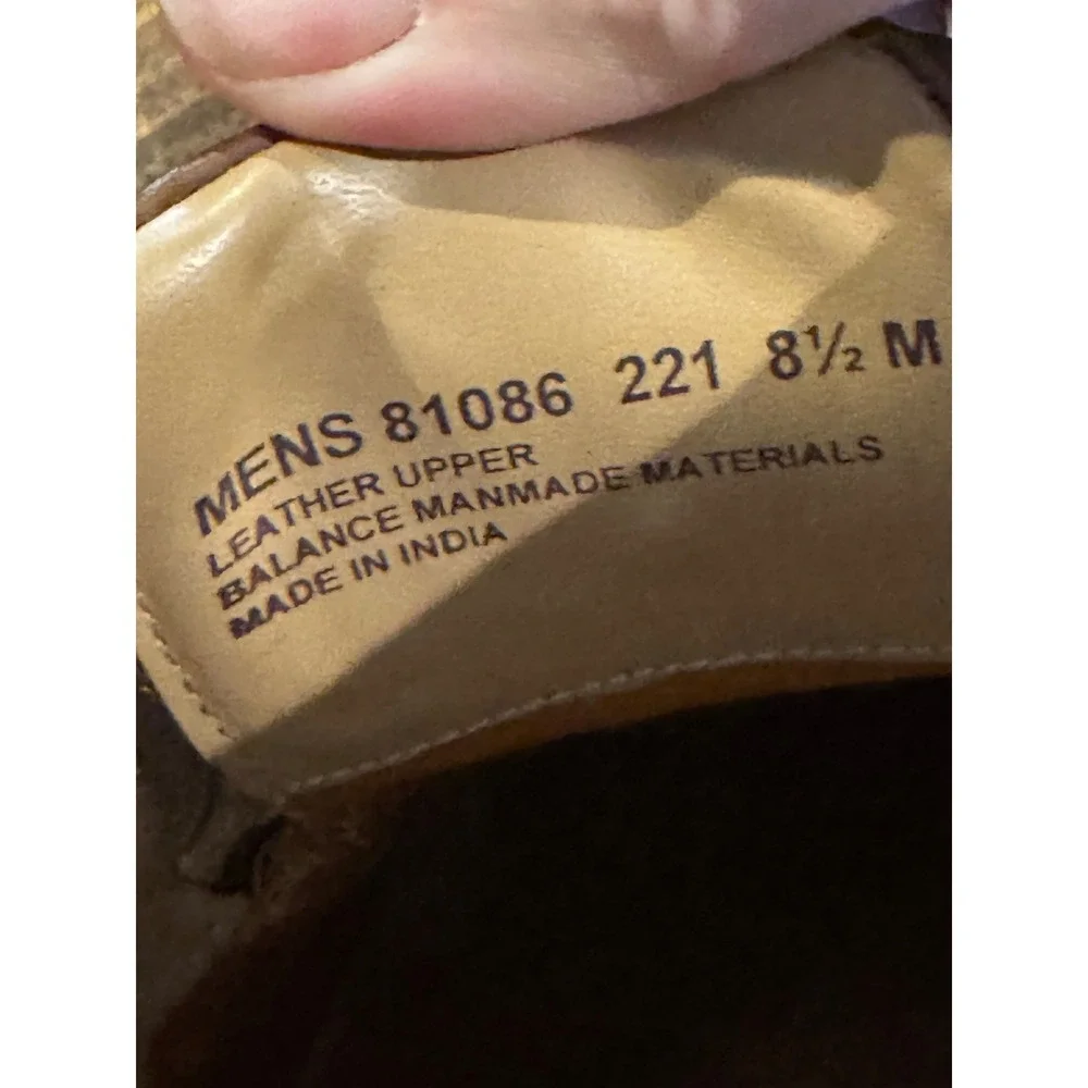 Nunn Bush Kore Walk Mens Brown Leather Comfort Gel Plain Toe Oxford Shoes‎ 8.5M